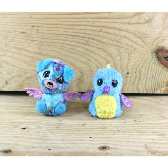 Hatchimals Lot of 2 Puppadee and Blue Bird Spin Master Lights Up Sounds - Picture 2 of 5